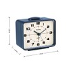 Wuyiway Retro Analog Alarm Clock, Battery Operated,4" Vintage Decor for