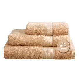 Linens Limited Turkish Cotton Bath Towels, Large Bath Sheet for Shower, Beach and More, Soft and Luxurious, Super Absorbent, Machine Washable (Beige)