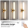AIJIASI Bathroom Vanity Light Fixtures Over Mirror - 28W Gold