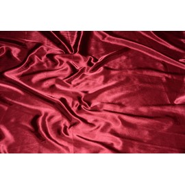 Sedona Designz Premium Bridal Wedding Satin Charmeuse Fabric 60 Wide Sold by The Yard (Burgundy)