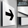 Türschilder24 Aluminium Dibond Door Sign 120 x 120 x 3