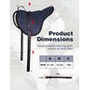 Tackmore Bareback Pad with Adjustable Girth Shock-Absorbing Riding Pad for