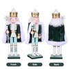 Healeved Large King Nutcracker Christmas Decor Figure 30cm Wooden King