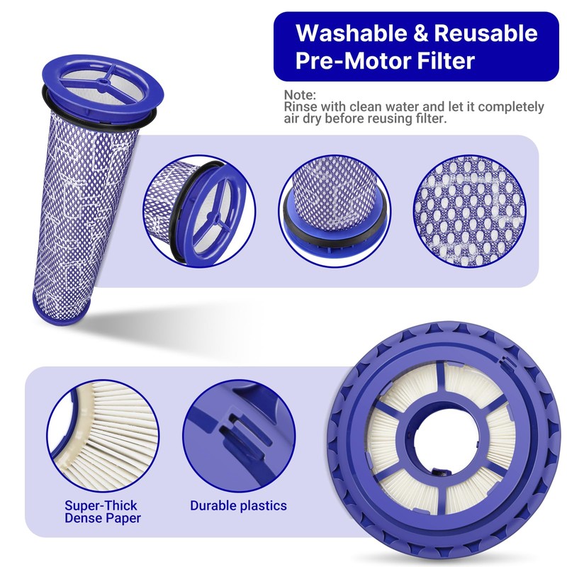 Lemige 2 Pack Post Filters & 2 Pack Pre Filters