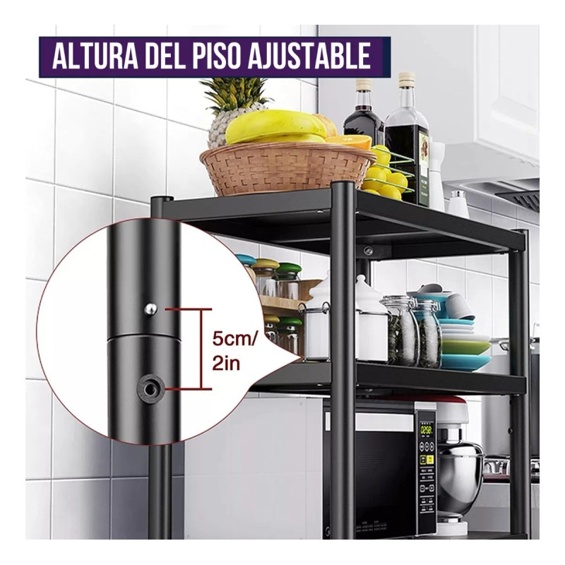 Bee Vibes Rack - Mueble Organizador Multiusos Para Microondas O