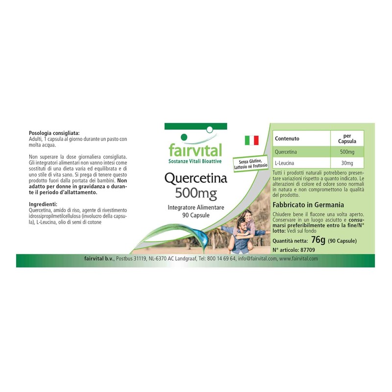 Quercetin 500mg - Bulk Pack for 3 Months - Vegan