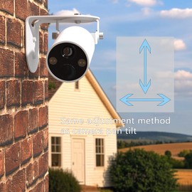 Zwolf Metal Wall Mount Compatible with TP-Link Tapo MagCam Battery Outdoor Camera, 360 Degree Adjustable , Anti-Drop, Provide Better Viewing Angles