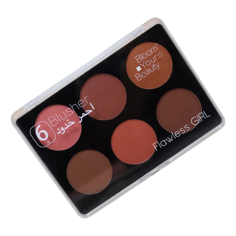 Paleta De Rubores Blush +iluminador Rosa