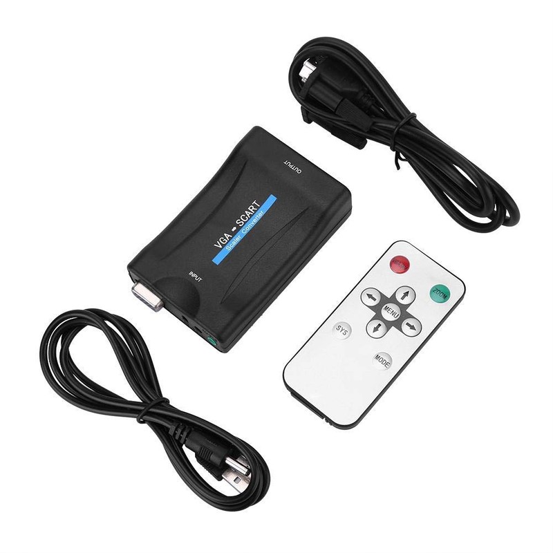 Diyeeni VGA to Scart Converter VGA to Scart Video Audio