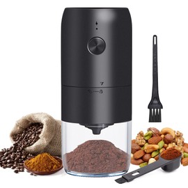 LUMEZING Molinillo de Café,Molino de Café,Molino de Café y Especias,Molino de Café con Configuraciones de Tipo de Molido,para Granos Café Semillas Especias Frutos Secos,Especial para café en grano,Negro