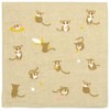 Hamamonyo Washed Towel Handkerchief Japanese Taupe