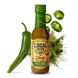 Local Hive Hatch Chile Southwest Honey Hot Sauce – 6 oz | Sweet & Spicy | Natural Raw Honey with Smoky Hatch Chile Peppers | Perfect for Dipping, Tacos, BBQ, Grilling & Cooking