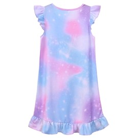 QPANCY Matching Girls & Doll Nightgowns Clothes Unicorn Pajamas Size 6 7 Sleepwear Outfit for Girls and American 18 inch Girl Doll