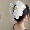 Jumwrit Big Bow Hair Claw Clip Large Chiffon Bowknot Hair