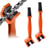 Dickno 2 PCS Motorcycle Chain Brush, Bicycle Chain Cleaning Brush