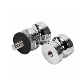 Back-to-Back Glass Door Knob Puller Push Handle Bathroom Shower Stainless Steel Type C