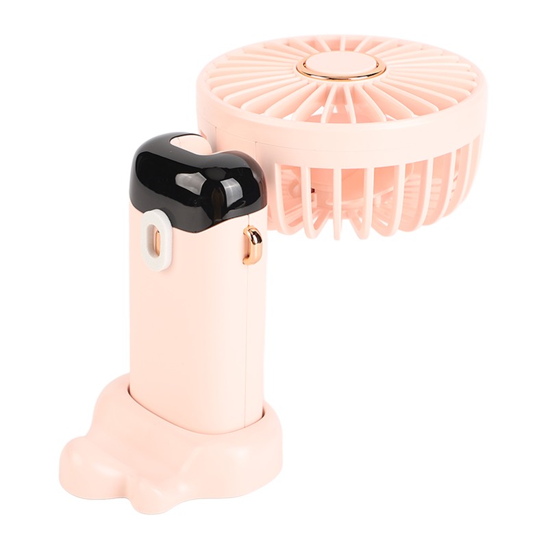 Mini Handheld Fan ABS Portable Digital Display USB Charging Foldable