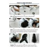 Pelucas De Cabello Natural Bob Negro Corto Y Liso Para