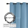 SMILETIME Sky Blue 52 x 96 in Long Velvet Curtains