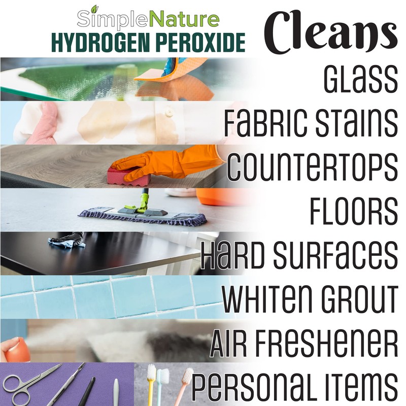 SimpleNature 12% Food Grade Hydrogen Peroxide Solution - 1 Gallon