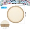PATIKIL 16" Round Wood Canvas Panels, 4pcs Unfinished Wood Plaque