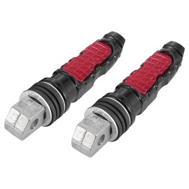 Motoforti 1 Pair 8.5mm Motorcycle Rearsets Rear Set Footrest Peg Black Red