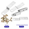 sourcing map 20 Pcs Z Shape Corner Bracket, 0.4 Inch