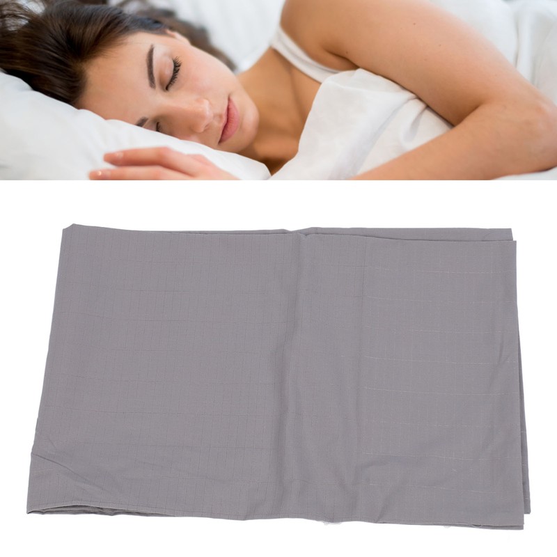Grounding Pillowcase with Grounding Cord for Better Sleep Silver Fiber