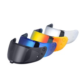 JQF Gear C70 Helmet Visor Replacement Face Shield Compatible with C70/ HJ20M/ FG-17/ FG-ST/IS-17 Motorcycle Helmets (Black)