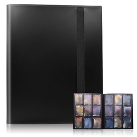 CATELL 20 Seiten 360 Karten Kapazität Sammelkarten Album, Card Binder 9 Taschen Schwarz Karten Binder Karten Sammelalbum für Sammelkarten Es ist das Geschenk für Kinder
