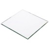 Plymor 6 x 6 inch Square, 3mm Thick, Beveled Glass
