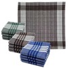 JukLoos Men's Handkerchiefs 100% Cotton Fabric Handkerchiefs 40 x 40