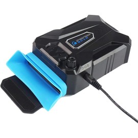 Elfzone Laptop Cooling - Laptop Cooler with Vacuum Fan，Gaming Laptop Fan with Display - Temperature Detection + Automatic/Manual Mode - 4000 RPM - Portable - Compatible with Laptop Cooling Pads