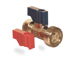UKDD® 15mm x 3/4" Straight Washing Machine Tap c/w Check Valve, Dishwsher Applianses Valve