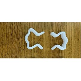 Strong Plastic U Clips for Joining Divan Bed and Ottoman Bed Bases with Flexible U Clips. (Pack of 2 U Clips)