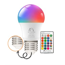 My Lighting My Lighting 10W ECO Series E27 LED Bulb | Colour-Changing, Dimmable RGB + Cool White 6000K | Remote-Controlled Edison Screw Bulb | 16 Million Colours for Home Dcor & Mood Lighting | 1 Pack