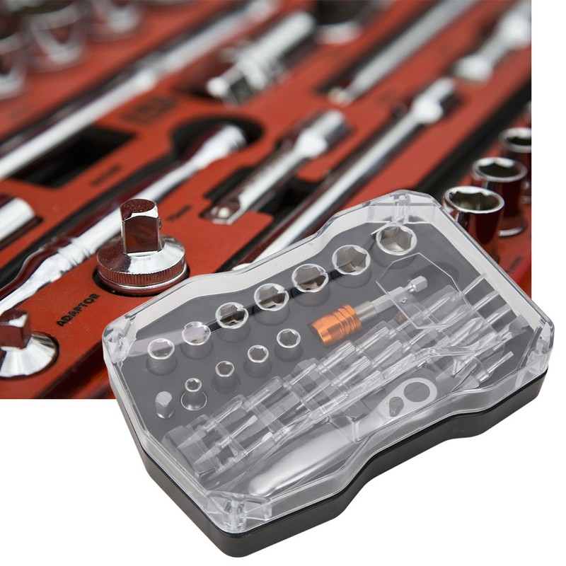 Mini Ratchet Wrench Kit Slot Star Cross Hex Screwdriver Bit