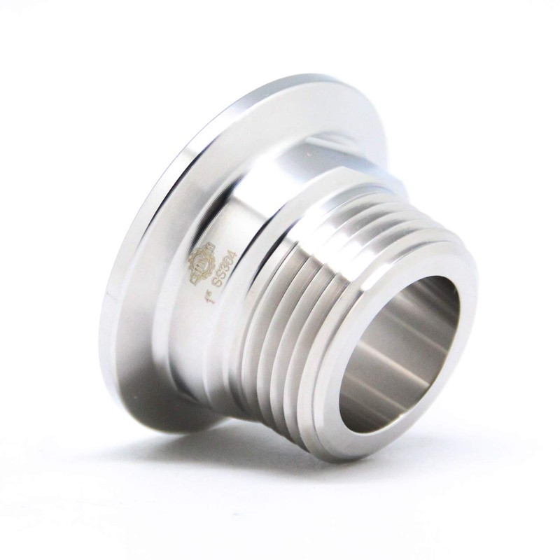 QiiMii 2" Tri Clamp Tri Clover Fittings to NPT 1/2"