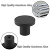 APACALI Pack of 20 Cabinet Knobs, Black, Aluminium Alloy Furniture