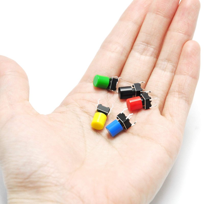 Gikfun 6x6x9mm Tact Tactile Push Button Momentary Micro Switch with