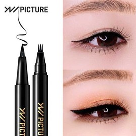 Unipicture Smudge-proof Tattoo Brush Pen Eyeliner 0.9ml 3 Types - Brown/Skinny / 유니픽쳐 번지지않는 타투 붓펜 아이라이너 0.9ml 3type - 브라운/스키니