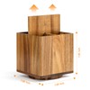 NACIMAX Acacia Wood Extra Large Rotating Utensil Holder for Kitchen