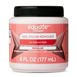 EQUATE Regular Acetone Nail Polish Remover Dip It Jar, Liquid, 6 Fl Oz