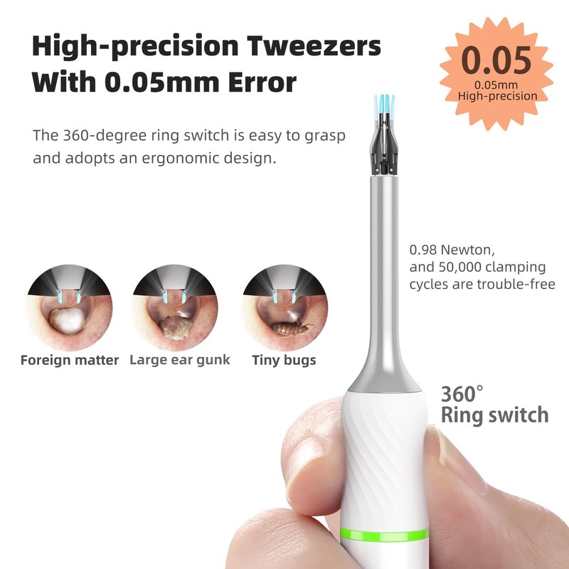 Bebird Pro Note5 Ear Picker with Camera Tweezers, Wireless Wax
