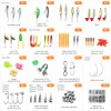 TCMBY 327PCS Fishing Lures Tackle Bait Kit Set, Tackle Box