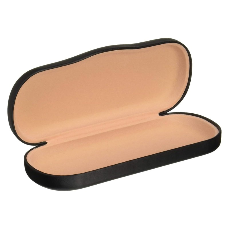 テーシーケース メガネケース おしゃれ レザー調 ハード ケース アルミニウム PVC ブラック MA-200B-2