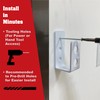 SecurityMan Heavy Duty 2x4 Door Barricade Brackets - Kick Proof
