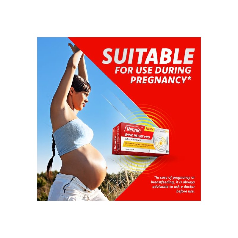 Rennie Wind Relief Pro, Effective Relief from Flatulence and Gas-Related