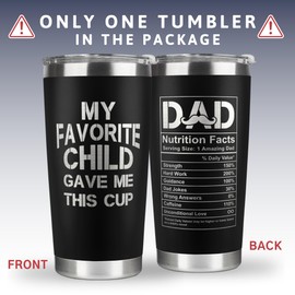 Gifts for Dad from Daughter, Son, Kids - Dad Gifts - Birthday Gifts for Dad, Fathers Day Gift for Dad, Father's Day Gift from Daughter Son, Christmas Gifts for Dad - New Dad Gifts - 20 Oz Tumbler