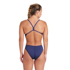 ARENA Solid Challenge Team Costume Intero Donna, Costume Donna ad Asciugatura Rapida, Costume da Bagno Sportivo in Tessuto MaxLife Eco Resistente al Cloro, Protezione UV, Tessuto Frontale Foderato